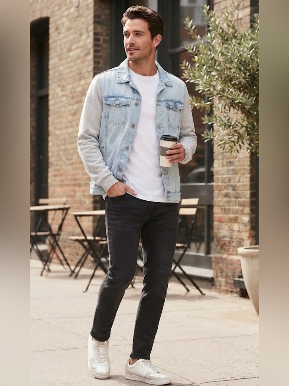 Forever 21 mens denim jacket